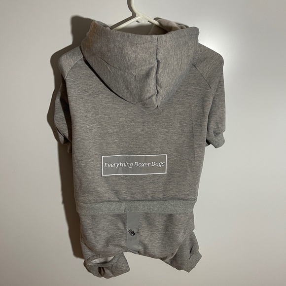 Boxer Winter Fleece Lined Sweatshirt suit hoodie Size 32 - Picture 5 of 6